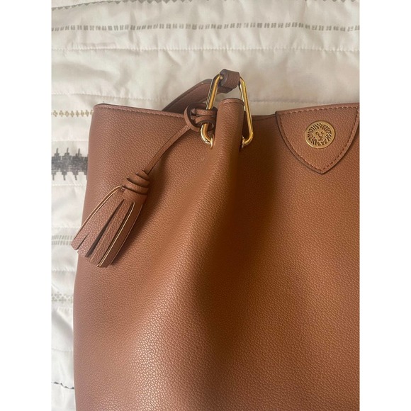 Anne Klein Brown Tote/Shoulder Bag - Picture 4 of 10